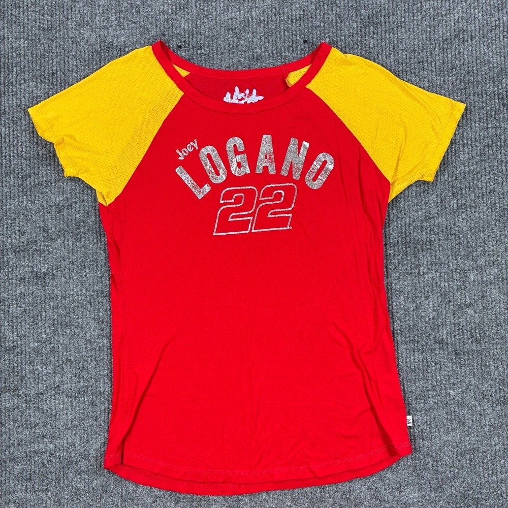 Joey Logano 22 NASCAR Touch By Alyssa Milano Womens 2XL Red Racing T Shirt